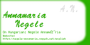 annamaria negele business card